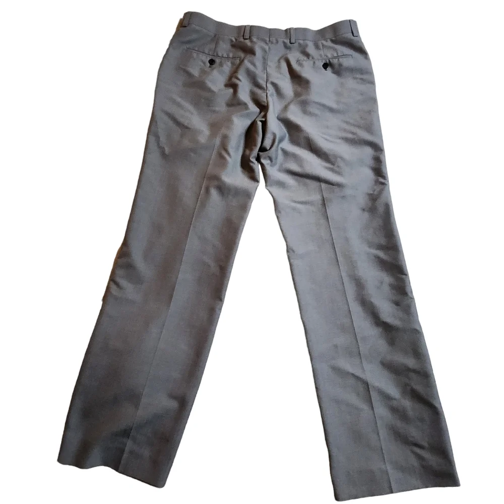 J. Ferrar Men's Gray Slim Dress Pants 34x30 E34
